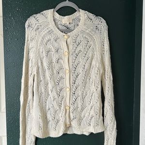Sézane Mohair Merino Wool Cardigan